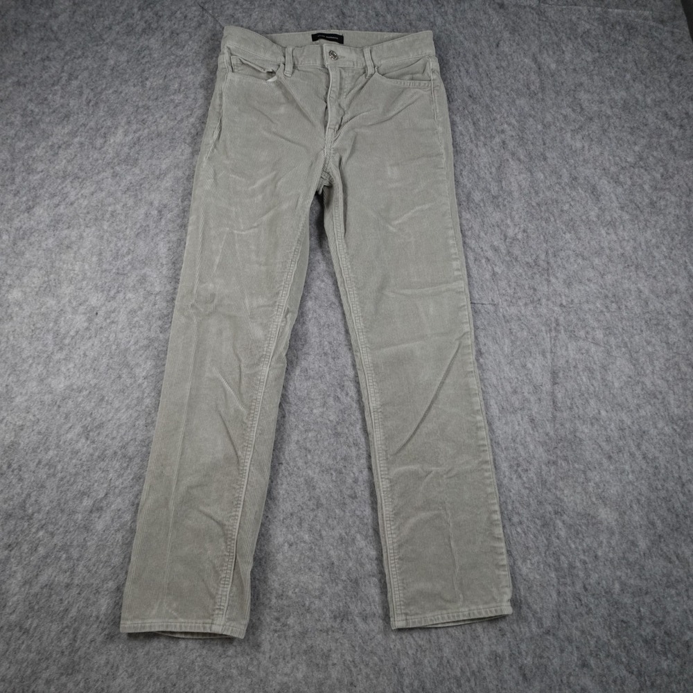 Club Monaco Pants Womens 25 Gray High Rise Skinny Corduroy Stretch‎
